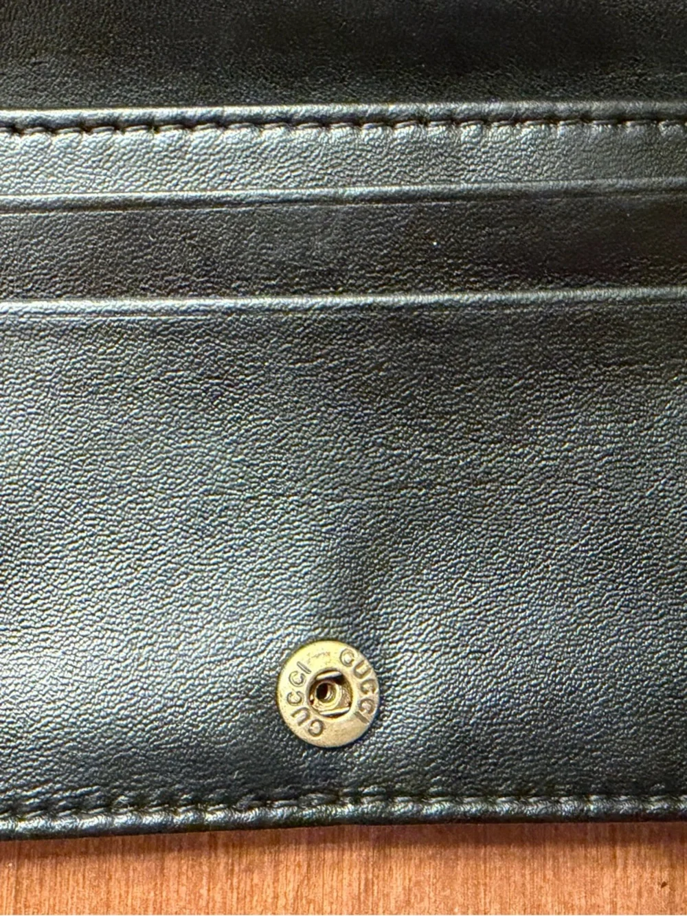 Gucci GG Marmont Card Case Women’s Wallet Black Leather Chevron Quiet Luxury - Picture 5 of 12